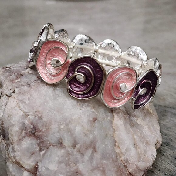 Periwinkle 7" Purple Pink Bracelet - Picture 6 of 10